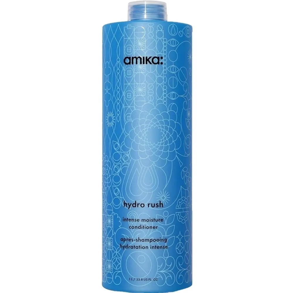 Amika Hydro Rush Intense Moisture Shampoo & Conditioner Twin 2 x 1000ml