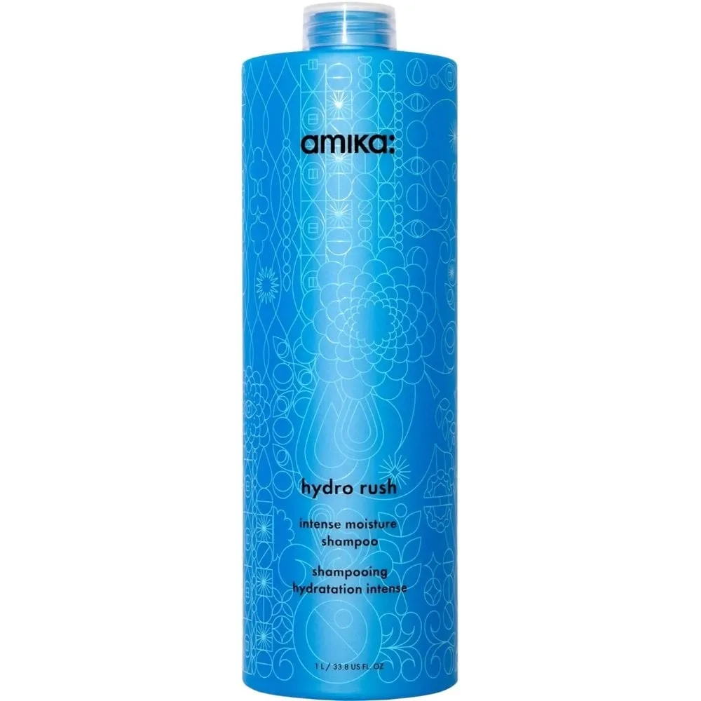 Amika Hydro Rush Intense Moisture Shampoo & Conditioner Twin 2 x 1000ml