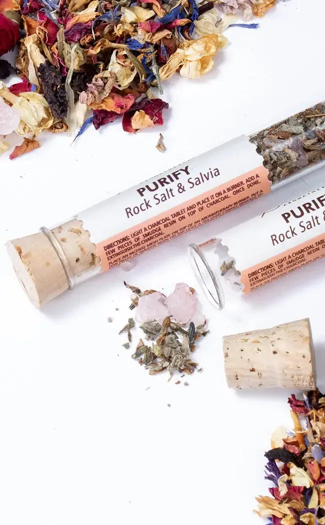 Aromatherapy Botanical Resin Glass Tube | Purify