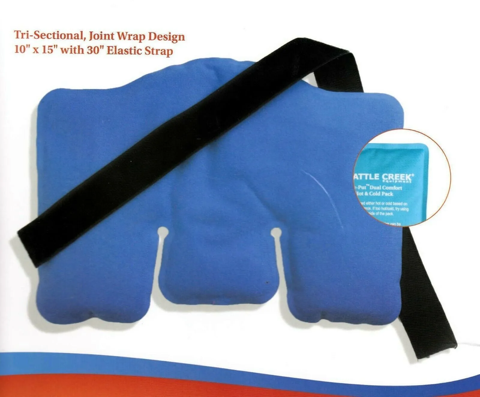 Battle Creek Stay Put Dual Comfort Hot & Cold Therapy Wraps