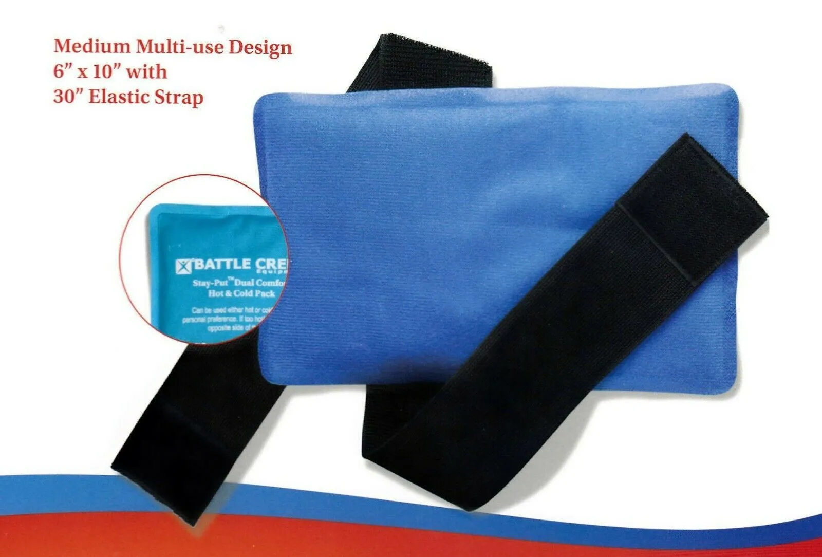 Battle Creek Stay Put Dual Comfort Hot & Cold Therapy Wraps