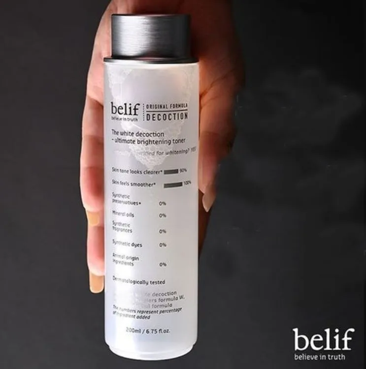 Belif The White Decoction Ultimate Brightening Toner 200ml Skincare Tone Moisture