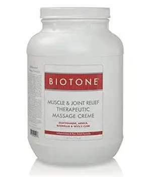 Biotone Muscle & Joint Relief Therapeutic Massage Cr�me & Gel Creme Massage Muscle/Jointrelief 1 Gal