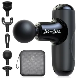 Bob and Brad Q2 Mini Pocket-Sized Deep Tissue, Brand New Portable Percussion Muscle Massager Gun Ultra Small & Quiet