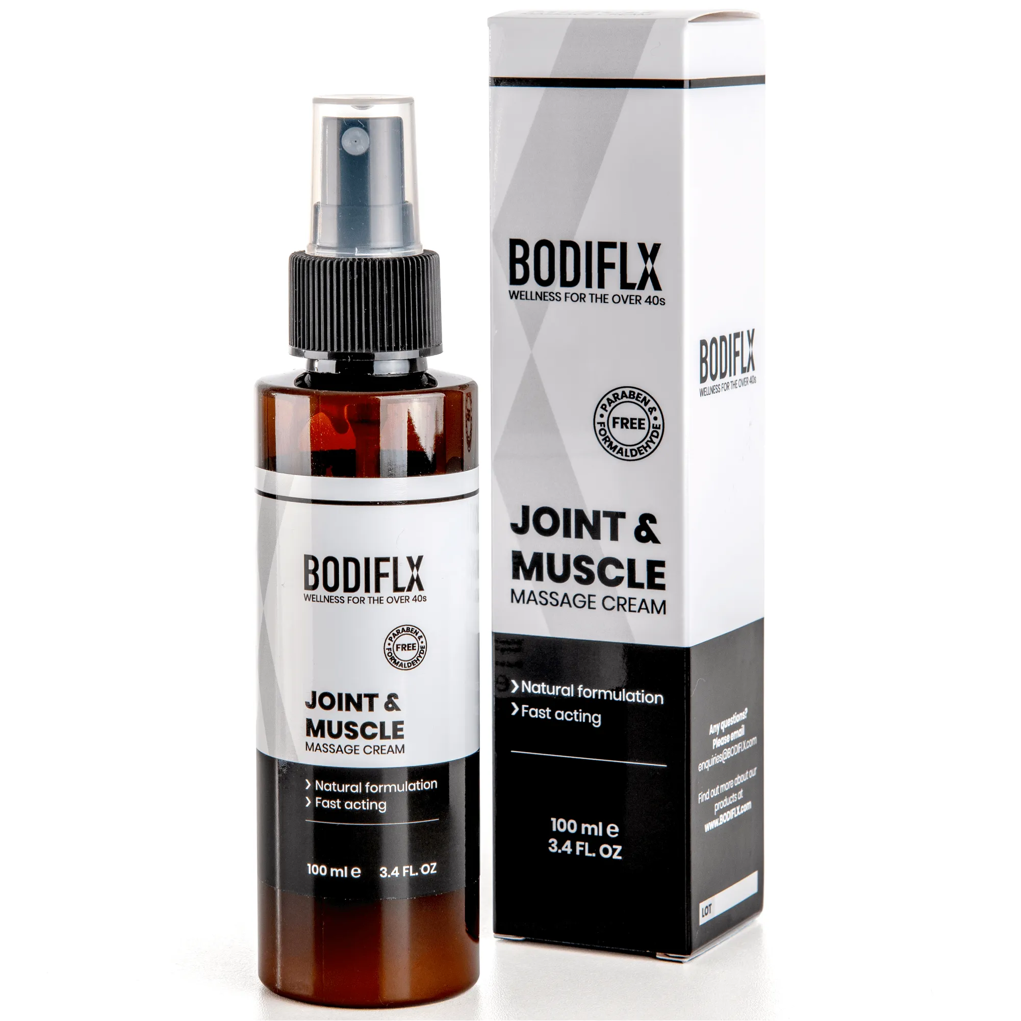 BODIFLX Joint & Muscle, Natural, Massage Relief Spray 100 ml