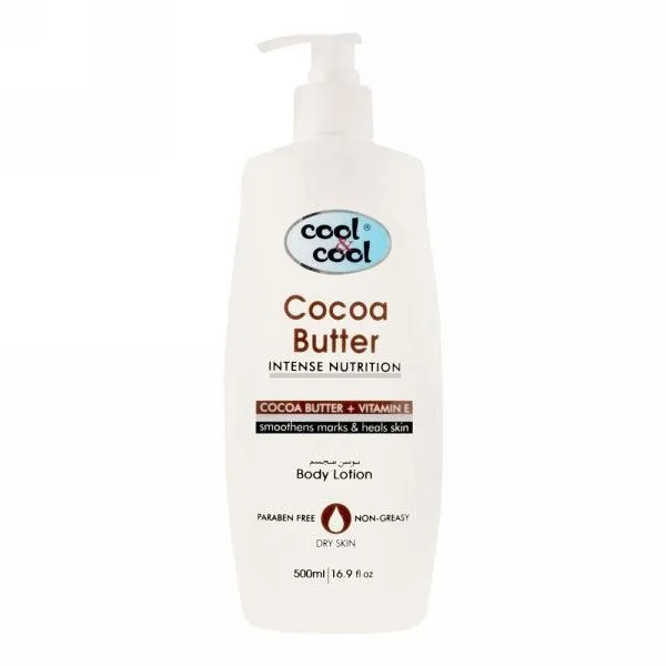 COOL & COOL COCOA BUTTER  VITAMIN E 500ML