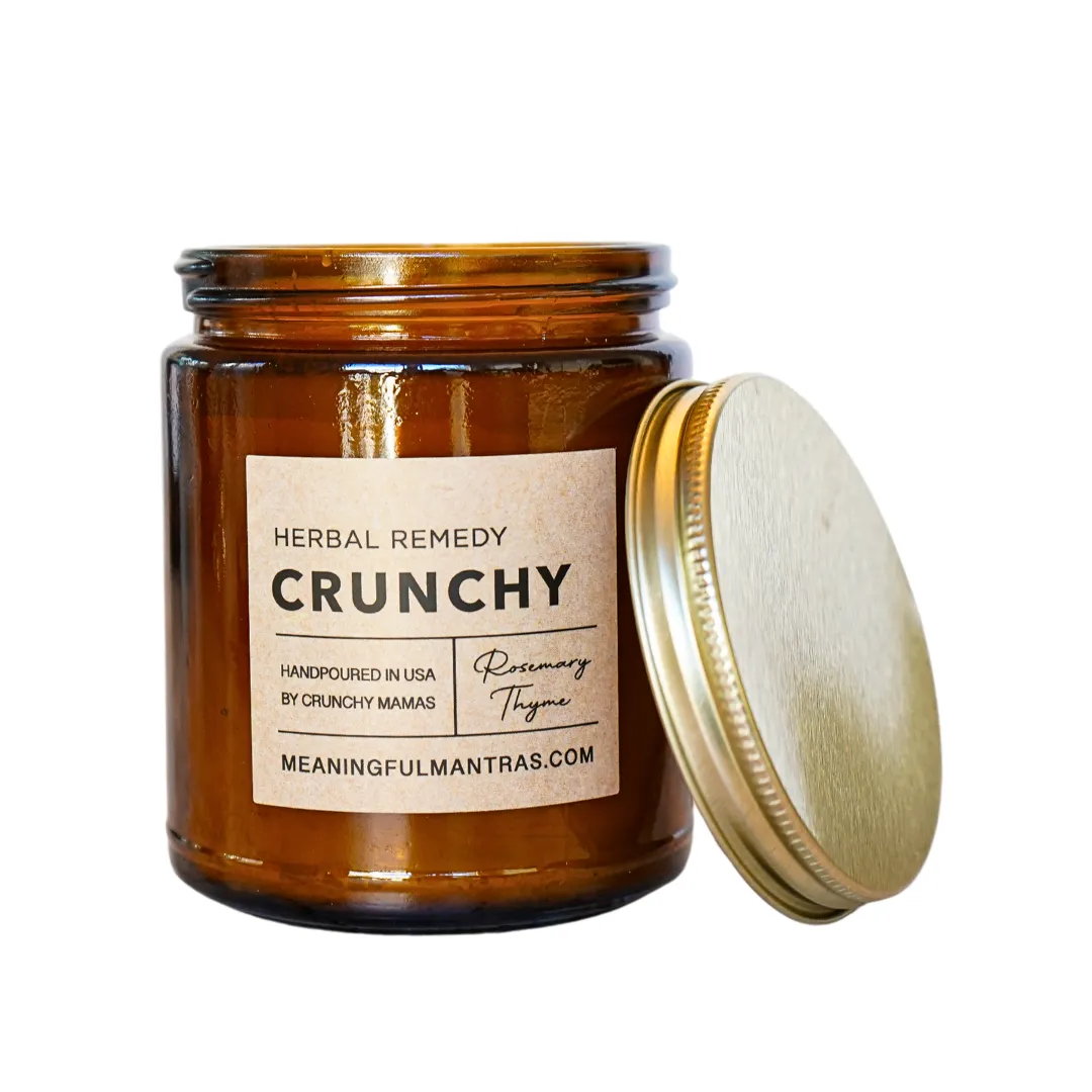 Crunchy Herbal Remedy Natural Candle