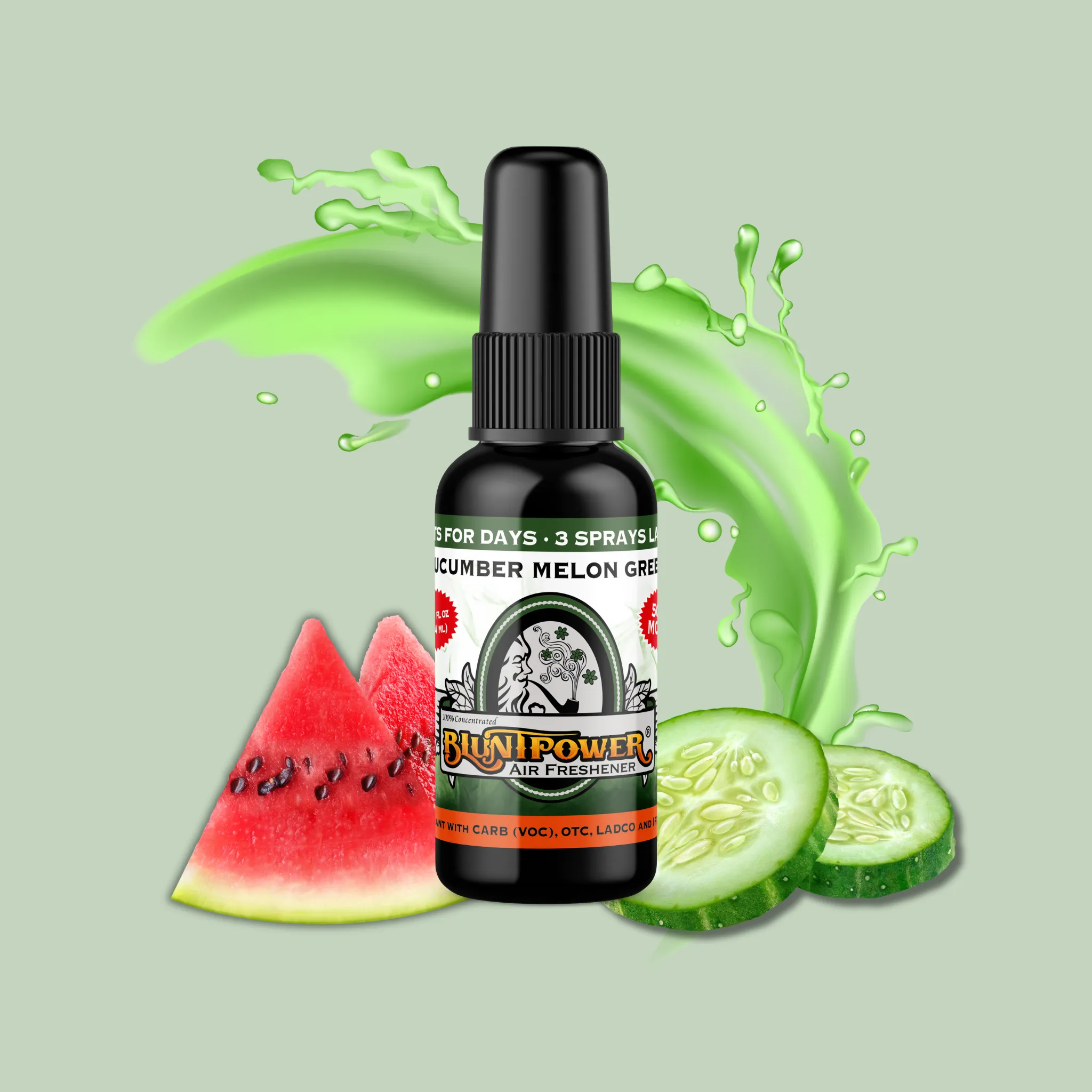 Cucumber Melon Green Air Freshener Spray