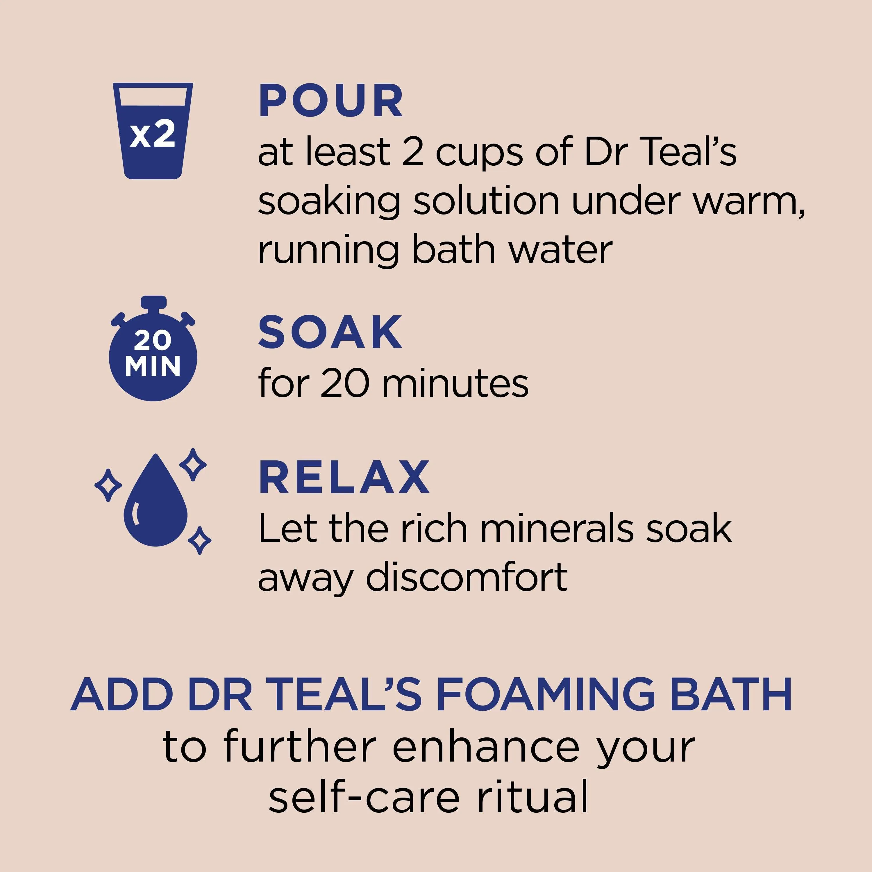 Dr. Teal's Epsom Salt Shea Butter & Almond Oil Soak Solution - 3 Lbs