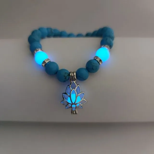 Glow In The Dark Natural Stone Bracelet