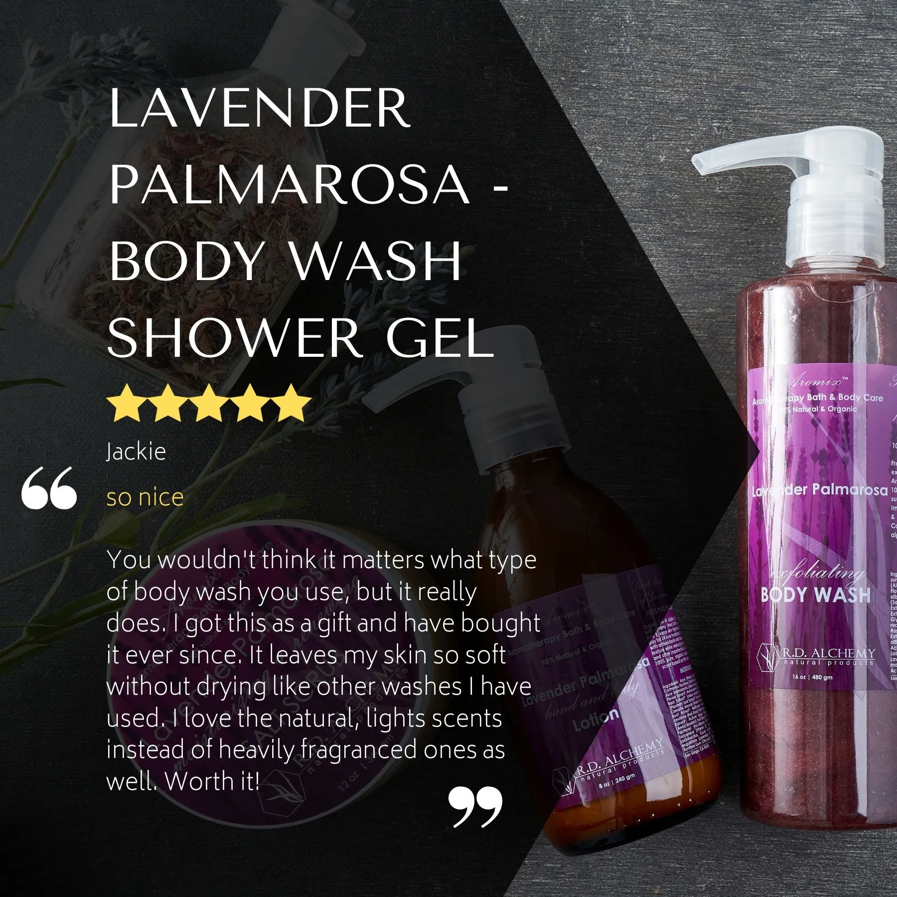 Lavender Palmarosa - Body Wash Shower Gel