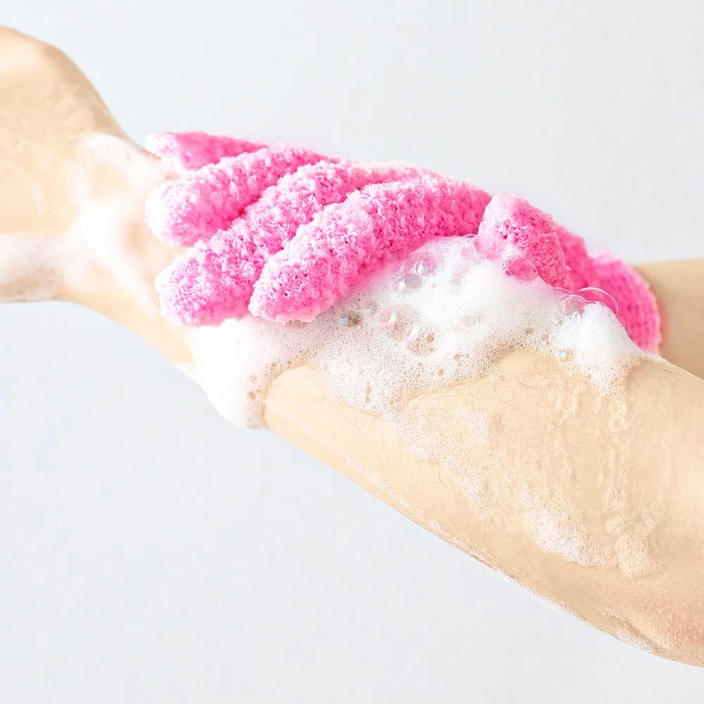 LIVING TODAY Exfoliating Gloves Pink