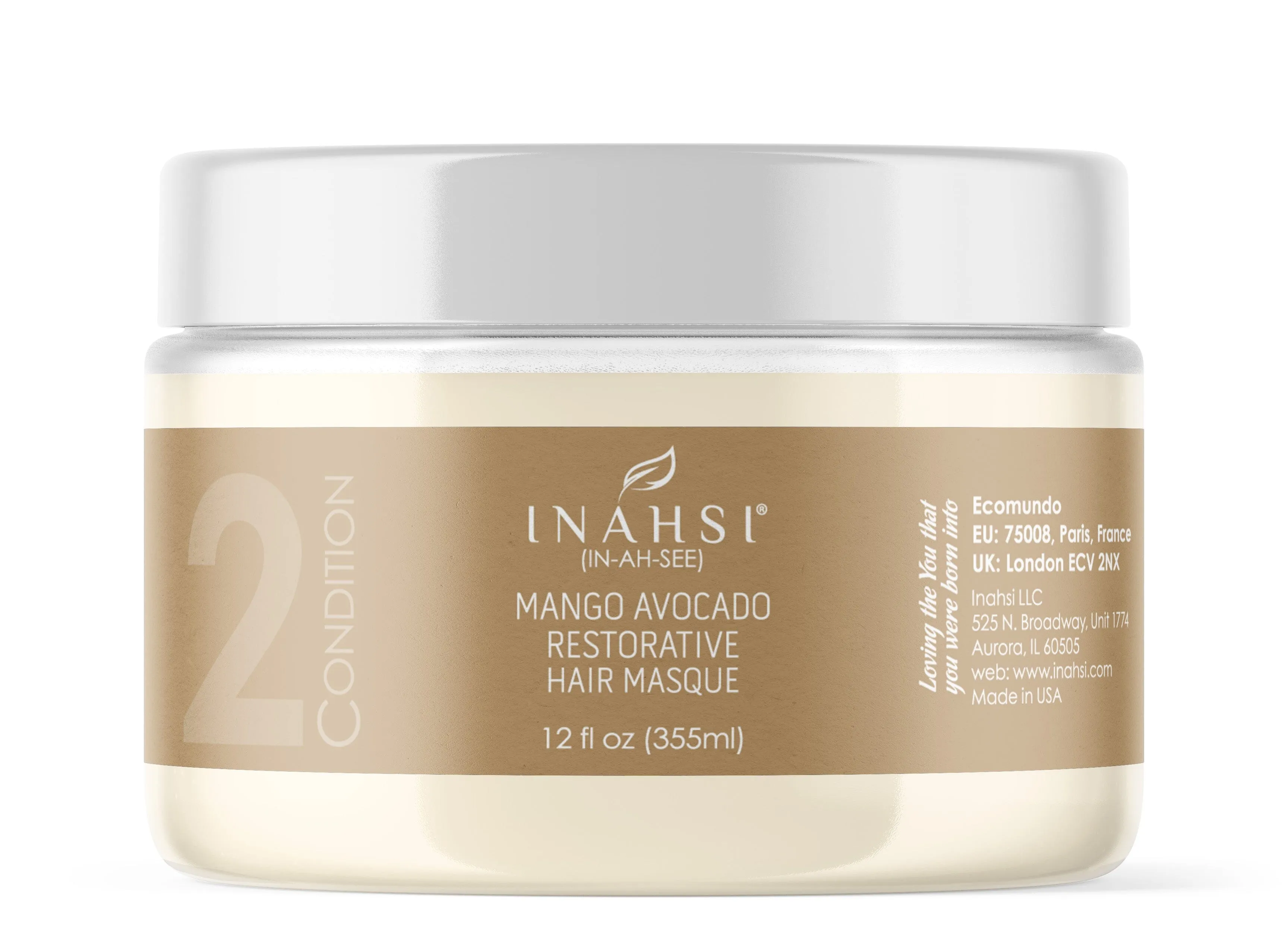 Mango Avocado Restorative Hair Masque Deep Conditioner- Salon Pro