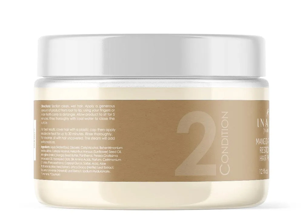 Mango Avocado Restorative Hair Masque Deep Conditioner- Salon Pro