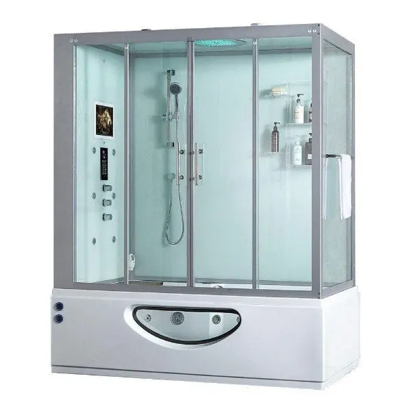 Maya Bath Catania Platinum 2-Person Freestanding Steam Shower