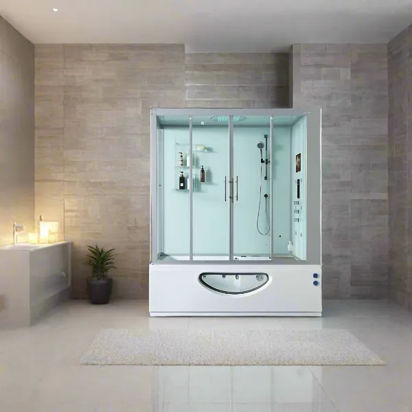 Maya Bath Catania Platinum 2-Person Freestanding Steam Shower