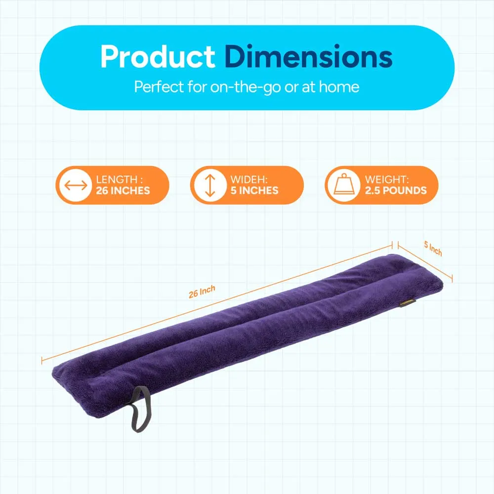 Microwavable Heat Wrap with Fastening Elastic Band (Purple)