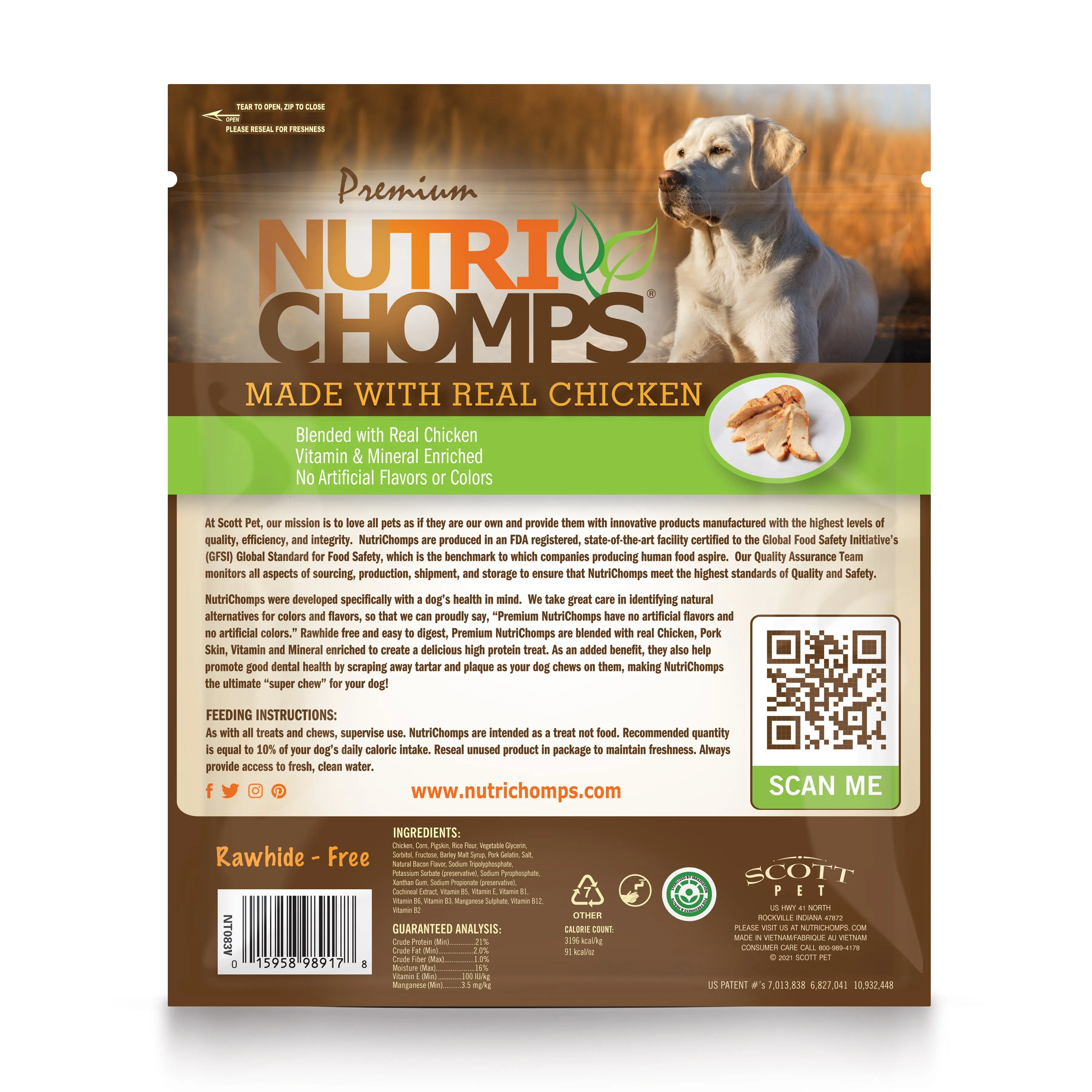 NutriChomps Pork skin-Shaped Ear, 1 count Dog Chew