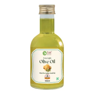 Pure Nutrition Extra Light Olive Oil 250ml | 100% Pure | Ideal for Cooking, Salads, Skin & Hair Olive Oil PET Bottle (250 ml)