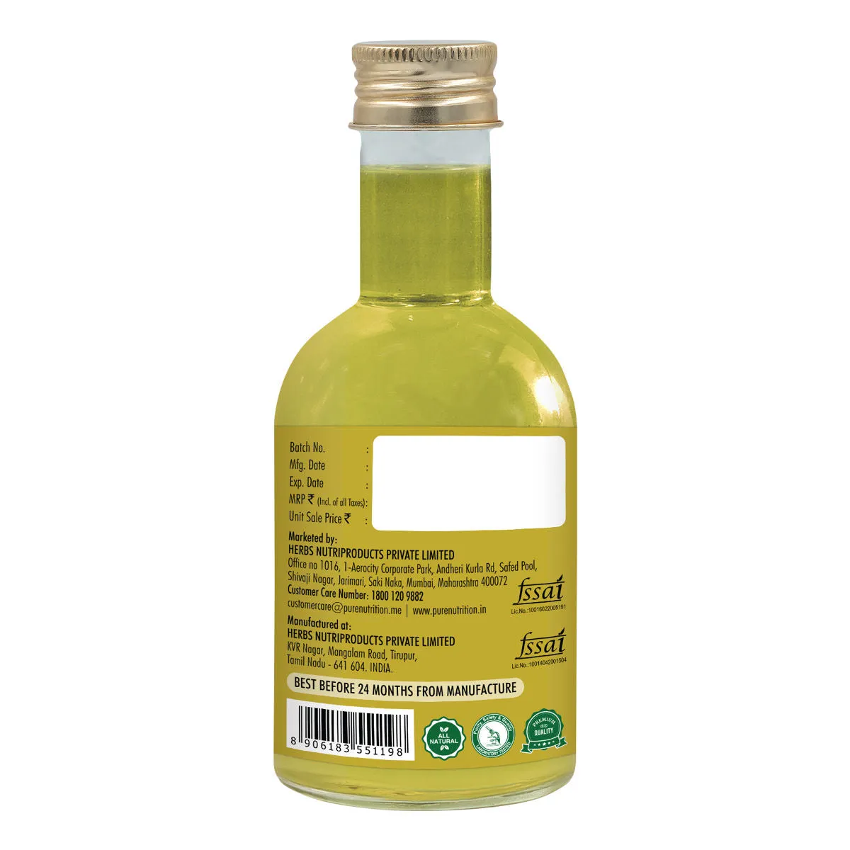 Pure Nutrition Extra Light Olive Oil 250ml | 100% Pure | Ideal for Cooking, Salads, Skin & Hair Olive Oil PET Bottle (250 ml)