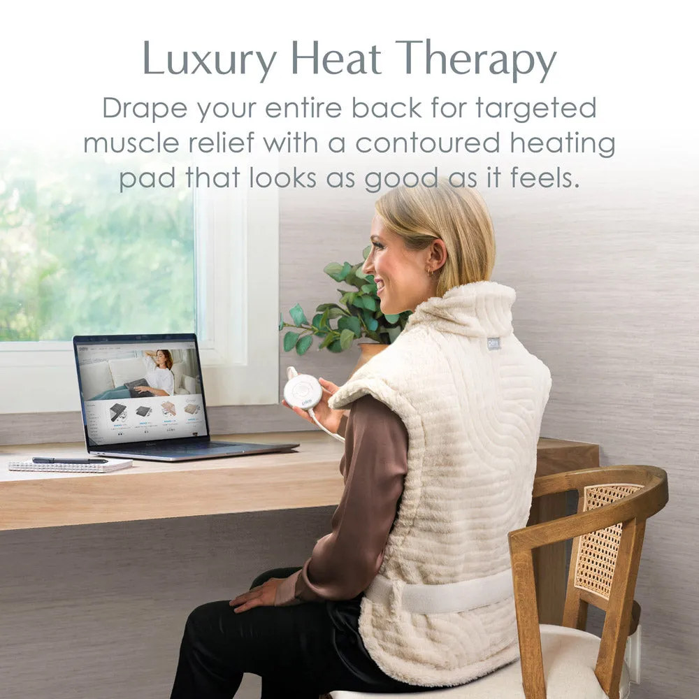 PureRadiance™ Back & Neck Luxury Heating Pad - Golden Sands