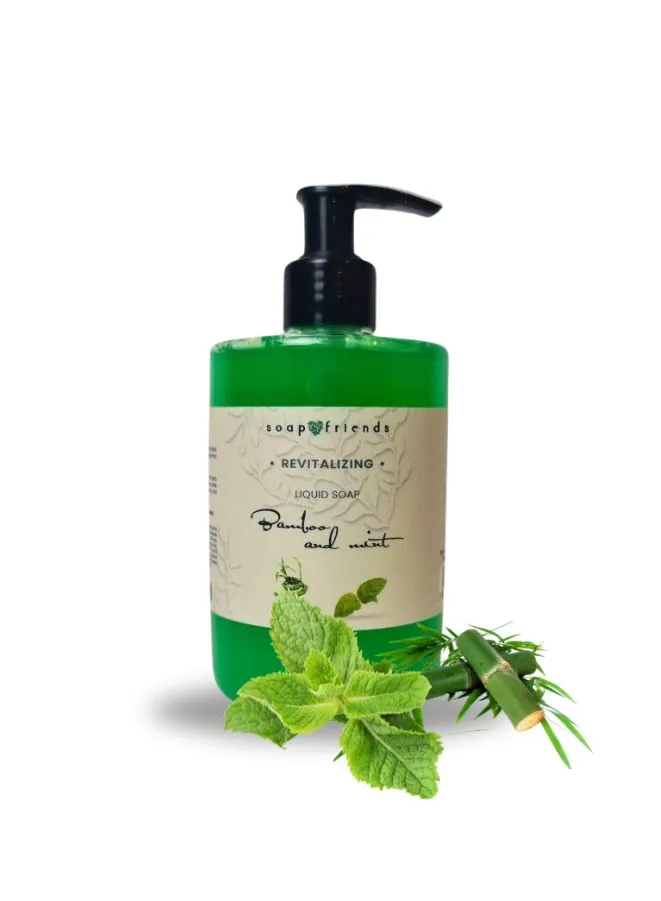 Soap&friends Bamboo With Mint Liquid Soap Refreshing Green Cleanse, 300 ml