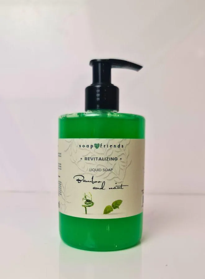 Soap&friends Bamboo With Mint Liquid Soap Refreshing Green Cleanse, 300 ml