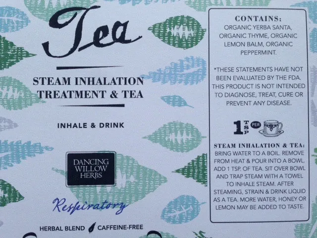 Steam Inhalation Treatment and Tea