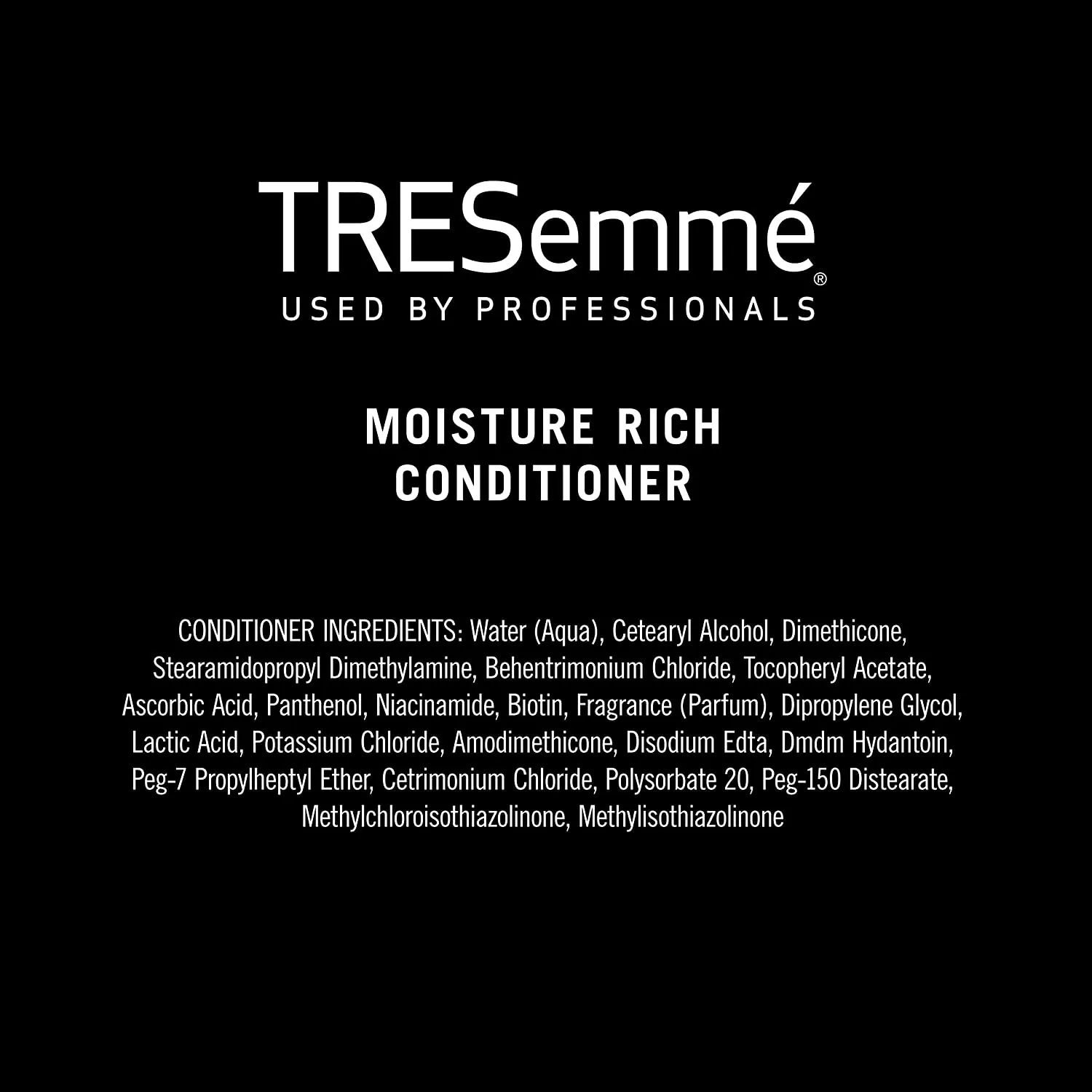 Tresemmé Conditioner for Dry Hair Moisture Rich Professional Quality Salon-Healthy Look and Shine Formulated with Vitamin E and Biotin, 28 Oz