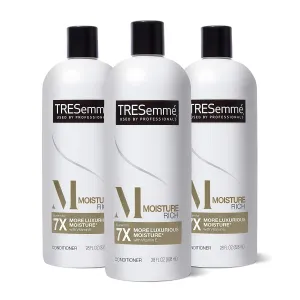 Tresemmé Conditioner for Dry Hair Moisture Rich Professional Quality Salon-Healthy Look and Shine Formulated with Vitamin E and Biotin, 28 Oz