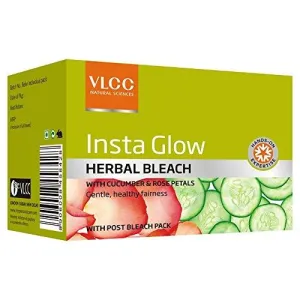 VLCC Insta Glow Herbal Bleach Salon, 342gm